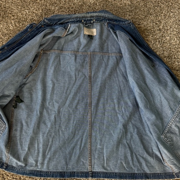 Oversized Ralph Lauren Denim Toggle Jacket Plus Size 3X - Picture 3 of 11